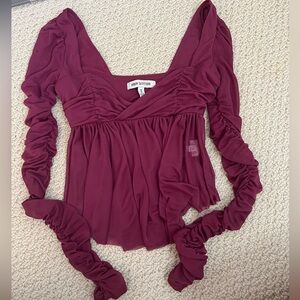 Urban Outfitters Maroon Top, Size Medium